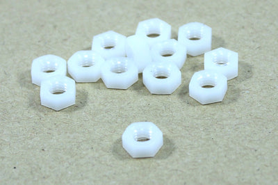 Plastic White Nylon Hex Nuts m5