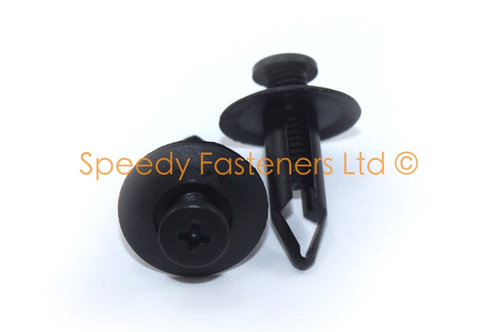 Plastic Screw Rivets Scrivets 8mm x 22mm – Speedy Fasteners