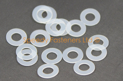Clear Nylon Washers for 6mm Dzus Fasteners